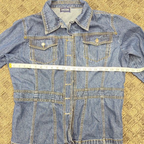 Baccini Dark Blue Denim Jacket - Picture 6 of 15